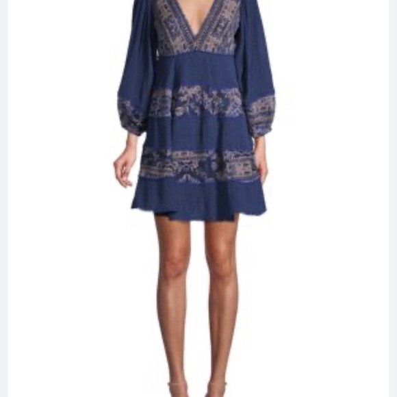 ✨💥⚡️ Free People My Love Embroidered Indigo Combo - Picture 9 of 10